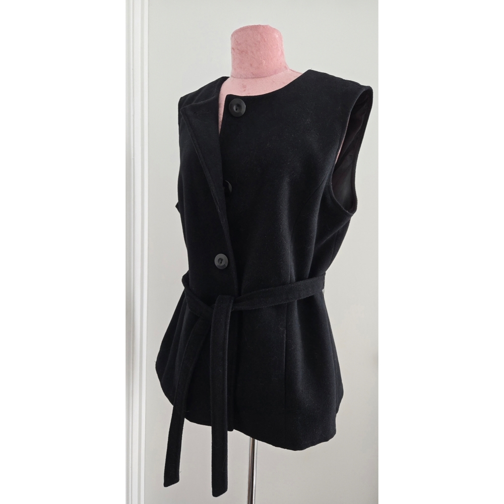 Chico's Button Fall Coat Transitional Vest - image 1